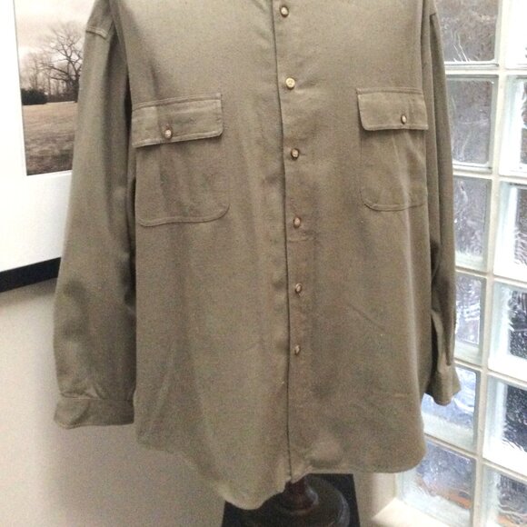 STRUCTURE Men's Silk Dress Shirt Size XL Long Sleeve - Picture 2 of 2